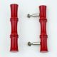 Red handmade Wooden Door Handles for Drawer and Dresser-1 Piece (5 Inches)